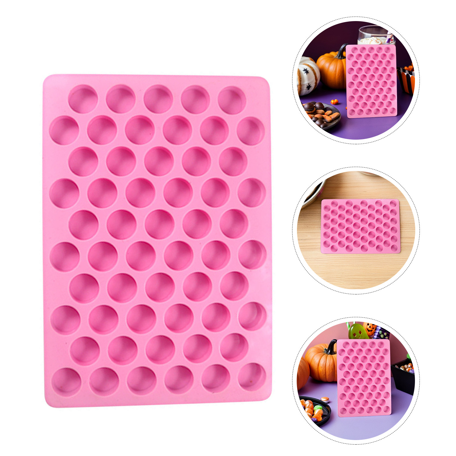 Gummy Candy - 2 moules circulaires en silicone de