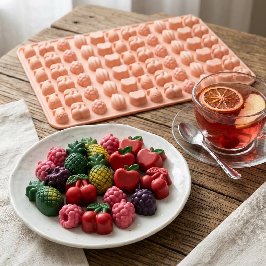 Gummy Candy - Moules à fruits gélifiés, moules en
