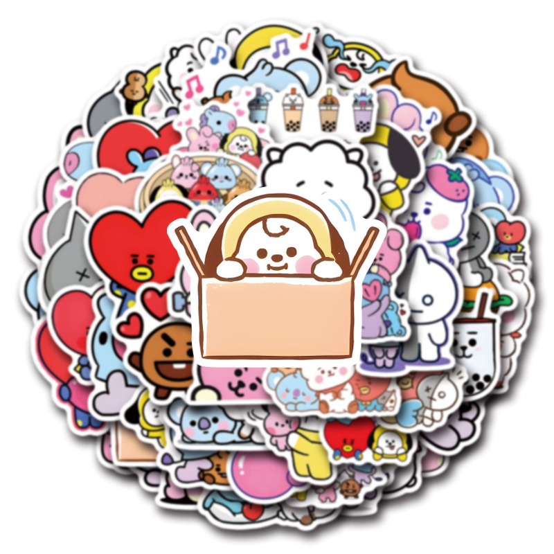 100/200 autocollants BT21 Chim - Cookies Pack avis et prix