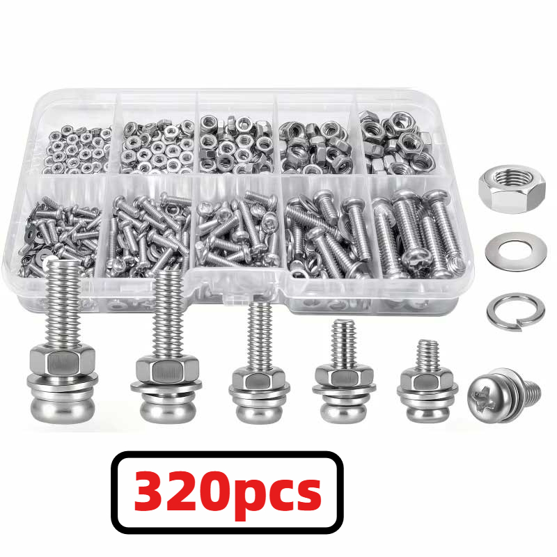 Kit de 320 vis et écrous en ac - Nuts Mix avis et prix