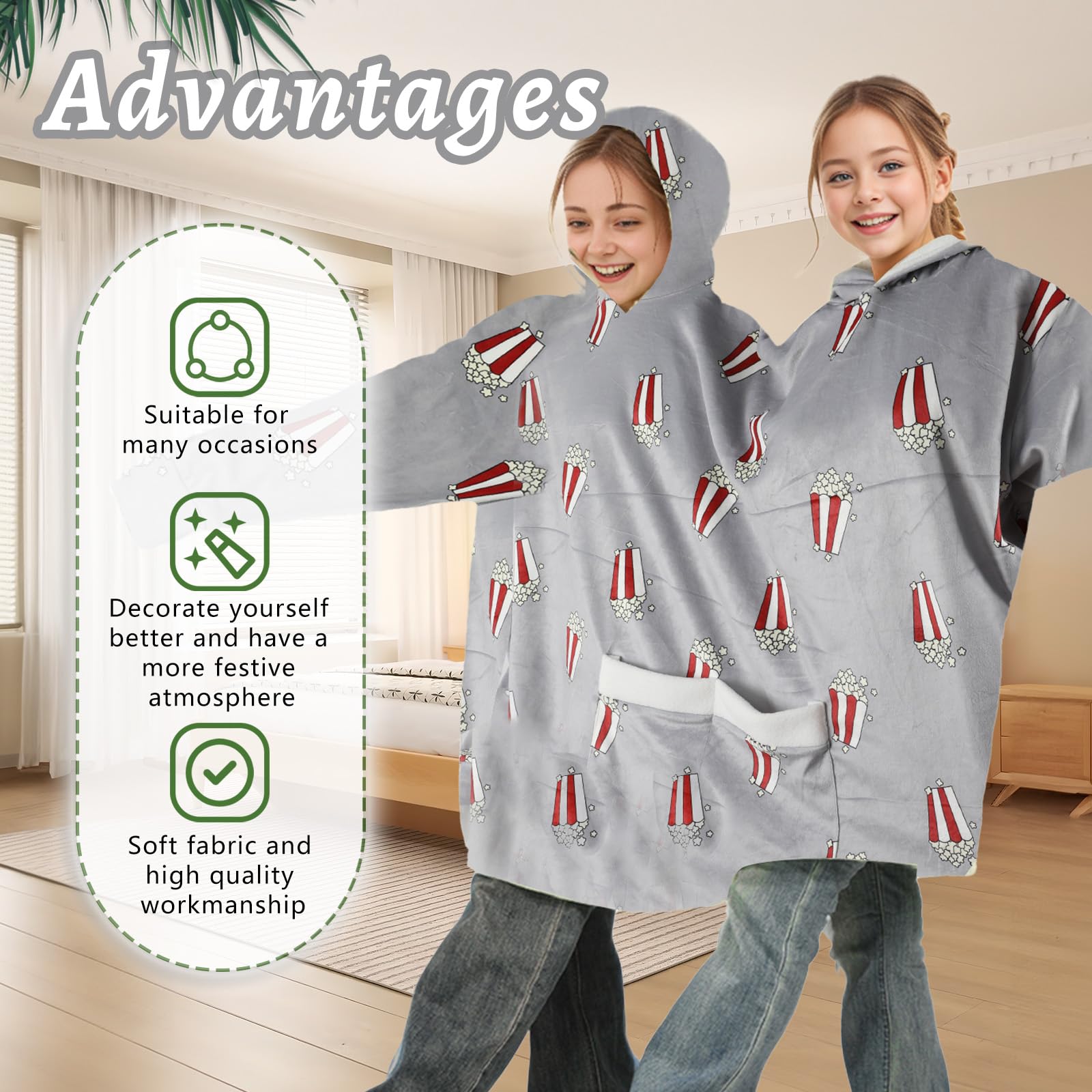 Pyjama à capuche imprimé pop-c - Popcorn avis et prix